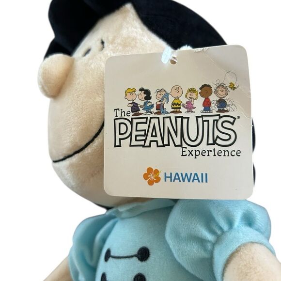 Peanuts Plush Lucy Doll Hawaii 11” Blue White New with Tags! - Picture 5 of 5